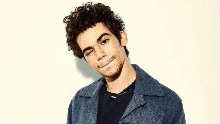 Cameron Boyce guiñando un ojo con la cabeza inclinada