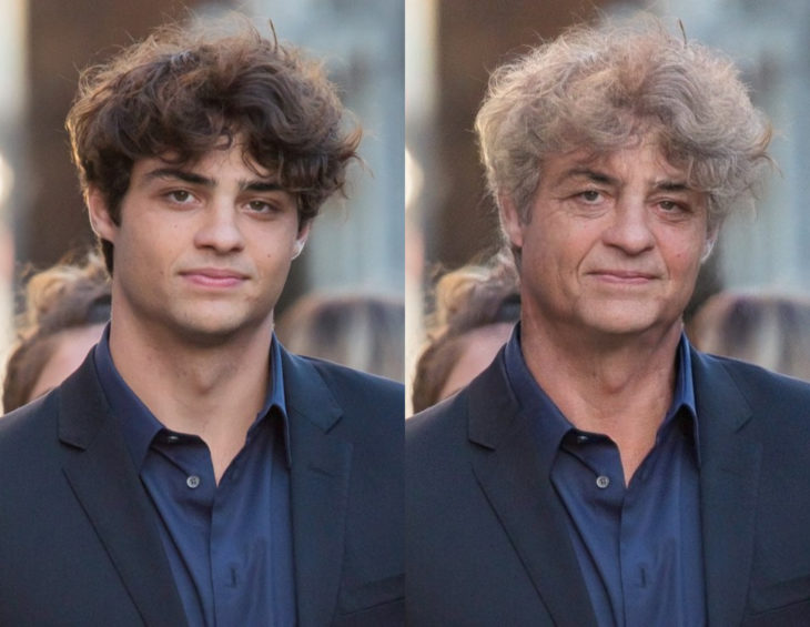 Famosos con filtro que hace viejo; Noah Centineo antes y después