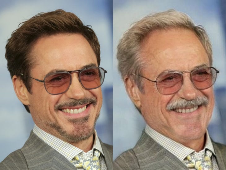 Famosos con filtro que hace viejo; Robert Downey Jr. antes y después