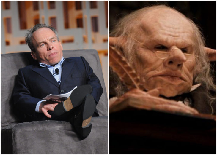 Warwick Davis cono Griphook en Harry Potter