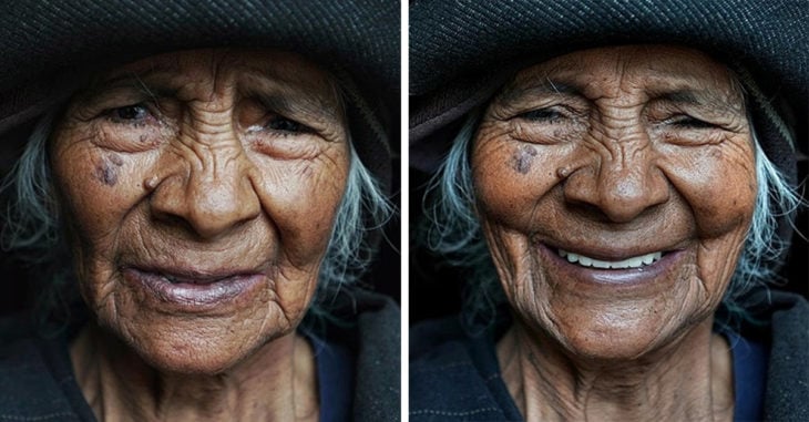 Fotógrafo capta el semblante de mujeres antes y después de decirles que son hermosas