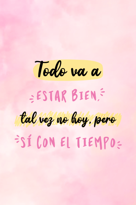 Frases que puedes poner en tu estado de Whatsapp con un fondo de color pastel corazones 