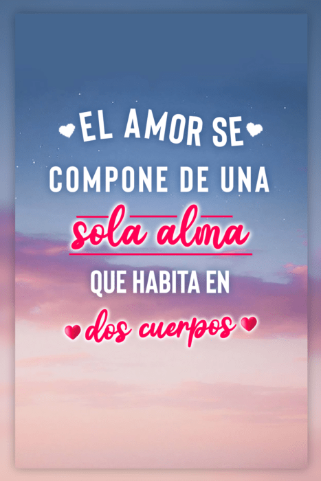 Frases que puedes poner en tu estado de Whatsapp con un fondo de color pastel corazones 