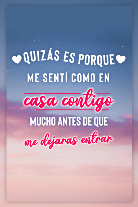 Frases que puedes poner en tu estado de Whatsapp con un fondo de color pastel corazones 