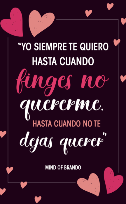 Frases que puedes poner en tu estado de Whatsapp con un fondo de color pastel corazones 