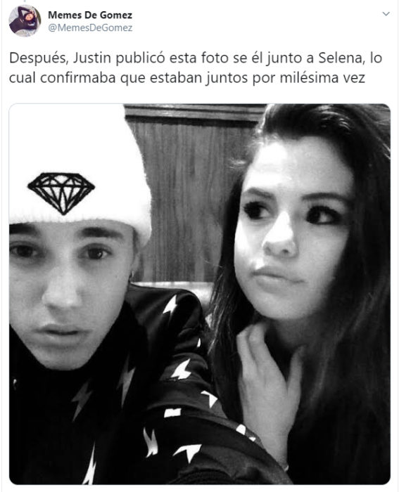 Comentarios en Twitter sobre la relación de Justin Bieber junto a Selena Gomez 