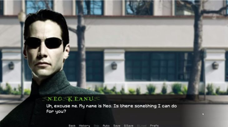 Juego de simulación que te permite tener cita con Keanu Reeves