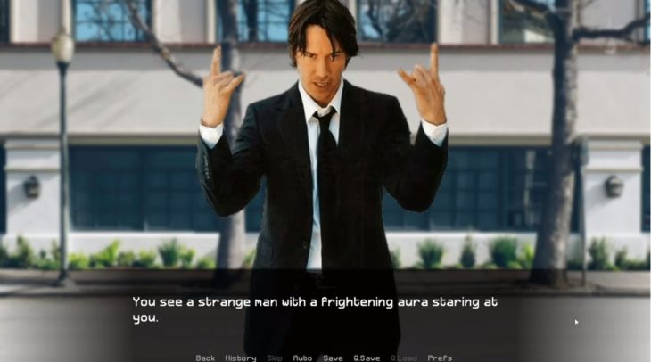 Juego de simulación que te permite tener cita con Keanu Reeves