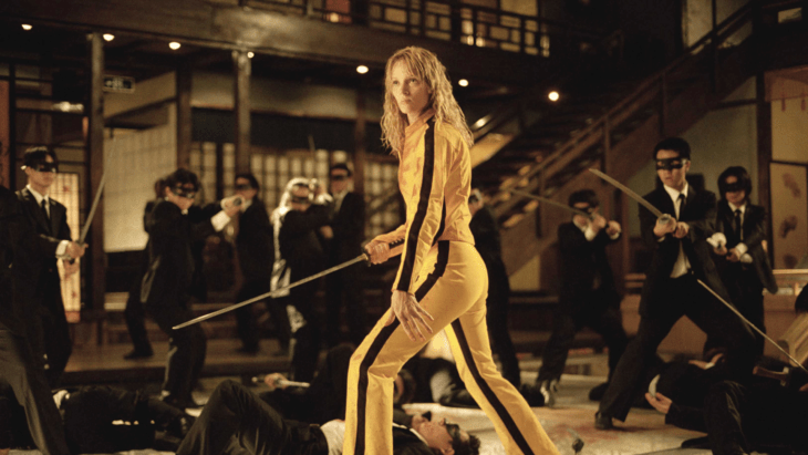 Uma Thurman interpretando el papel de La Novia en Kill Bill vol 3 