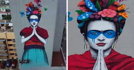 El artista urbano Fin Dac plasma a Frida Kahlo en macromural de Guadalajara