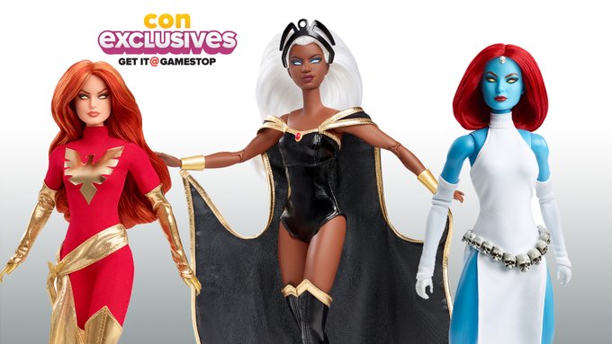 Muñecas barbie que son el homenaje a los personajes de los X-Men