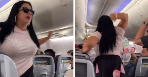 Mujer golpea a su pareja por mirar a otra chica durante un vuelo