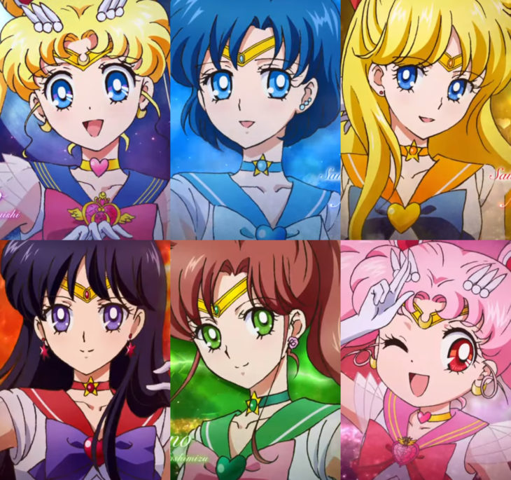 Sailor Scouts regresan con dos películas en el 2020: Sailor Moon Eternal; personajes, Serena Tsukino, Ami, Mercurio, Mina, Venus, Rei, Marte, Lita, Júpiter y Chibimoon