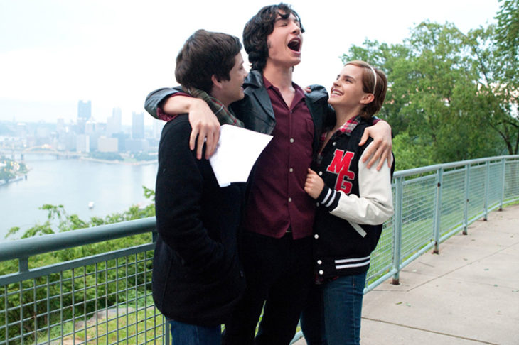 Logan Lerman, Emma Watson y Ezra Miller en Las ventajas de ser invisible