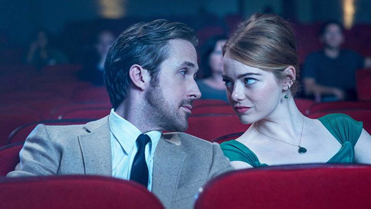 Emma Stone y Ryan Reynolds como Sebastian y Mia en La La Land