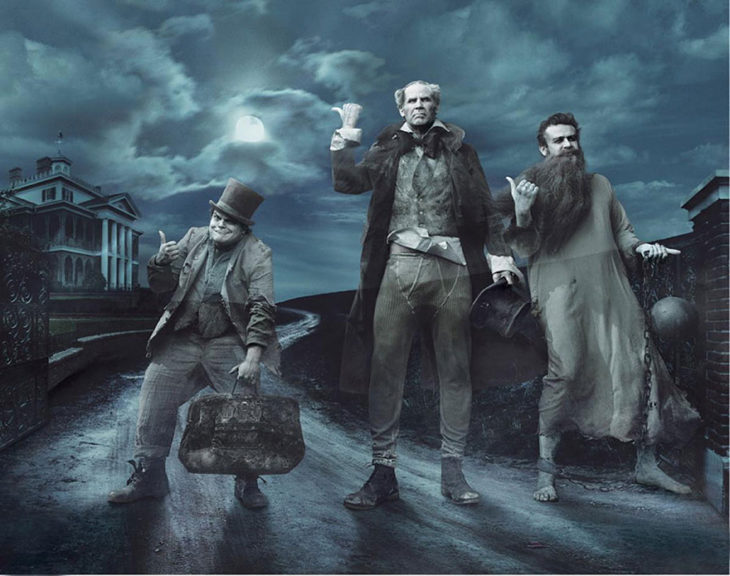 Jack Black, Will Ferrell y Jason Segel como lso tres fantasmas de Scrooge 