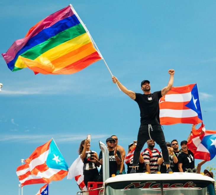 Ricky Martin se unió a marcha en favor de Puerto Rico