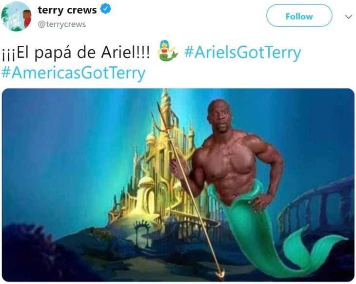 Teryy Crews quiere ser el Rey Tritón en la nueva película live action de La Sirenita de Disney