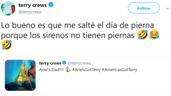 Teryy Crews quiere ser el Rey Tritón en la nueva película live action de La Sirenita de Disney