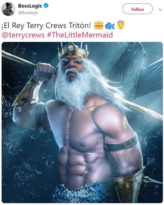 Teryy Crews quiere ser el Rey Tritón en la nueva película live action de La Sirenita de Disney