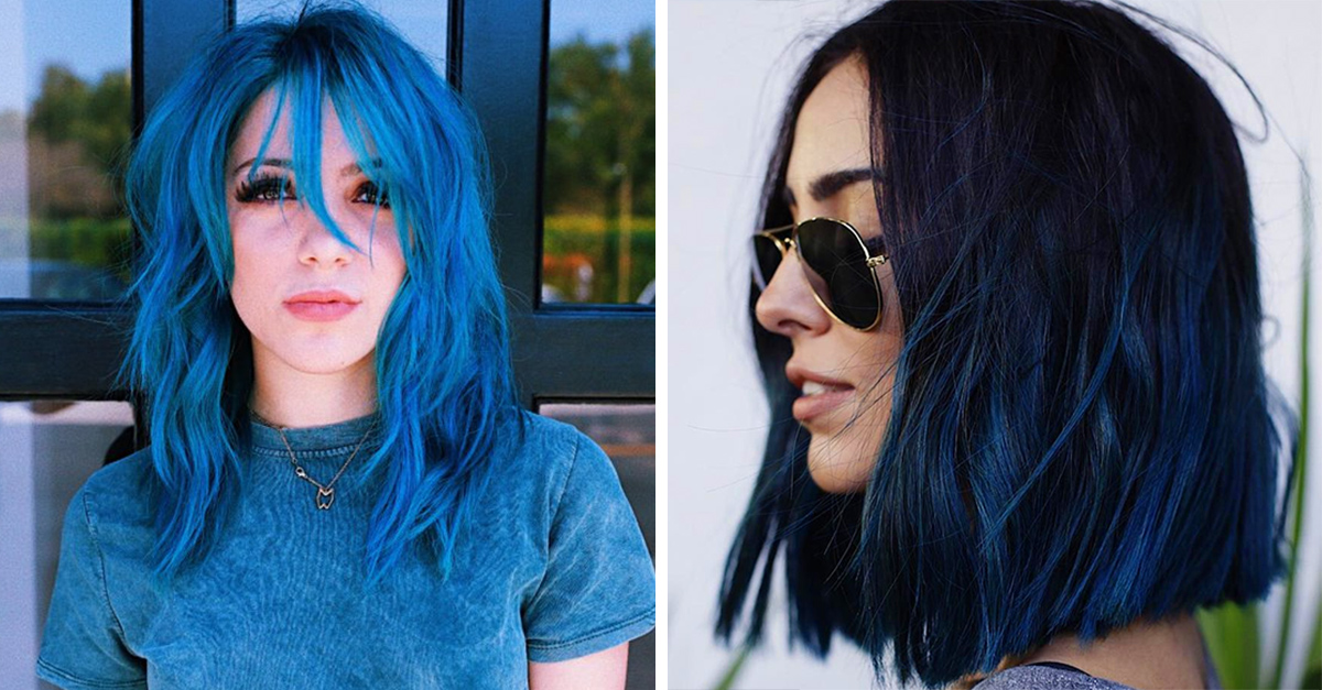 transportar Arena Nathaniel Ward 15 Ideas para teñir tu cabello de azul estas vacaciones