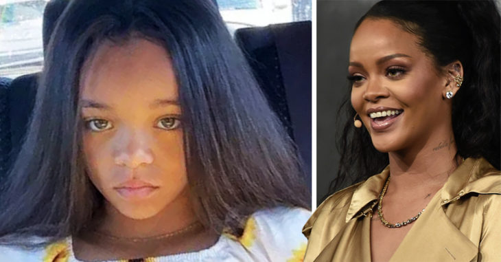 Rihanna está sorprendida por que acaba de encontrar a su pequeño clon