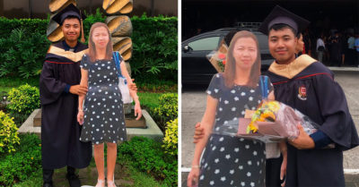 Su madre murió en 2016, pero él encontró la manera de ‘llevarla’ a su graduación