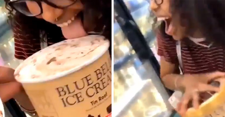 Mujer que lamió un helado y no lo llevó podría pasar 20 años en prisión