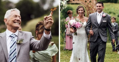Libera mariposas en su boda para homenajear a hermana fallecida y se llevan una linda sorpresa