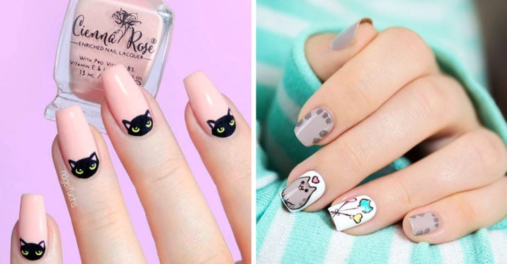 15 Lindos diseños de uñas para las amantes de los gatos