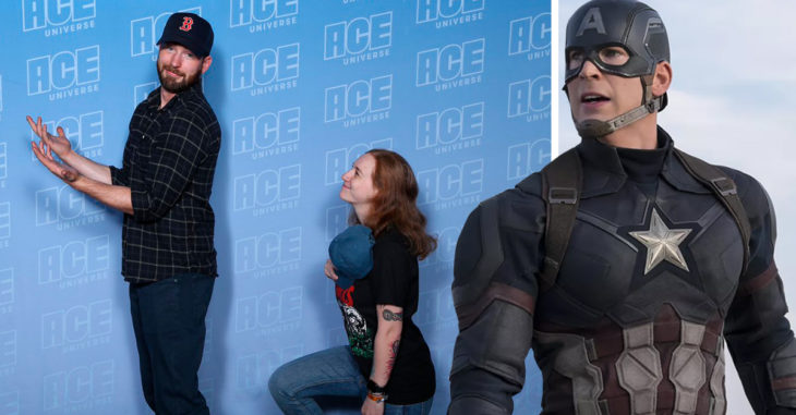 Fan gasta 200 dólares por saludar al trasero de Chris Evans