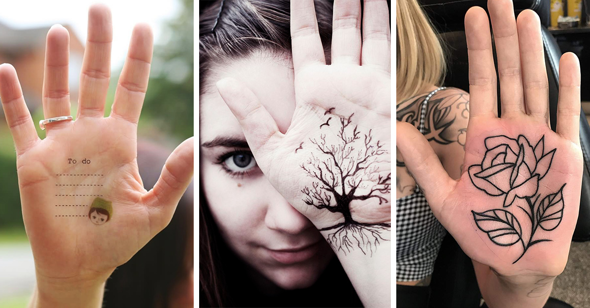 15 tatuajes en las palmas de las manos que te encantarán 15 tatuajes en las palmas de las manos que te encantarán