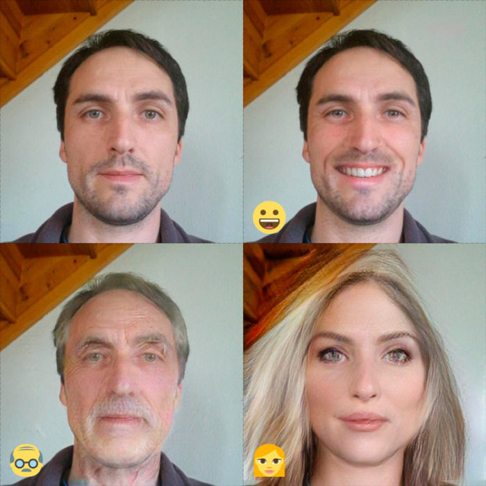 fotografías de todos los usos de FaceApp