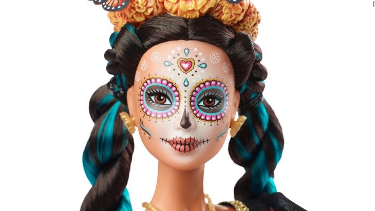 Posible imagen de la Barbie edición especial Día de Muertos, con la cara pintada de Catrina