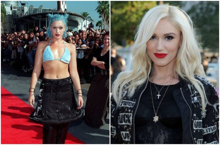 Gwen Stefani a principios del 2000 y ahora