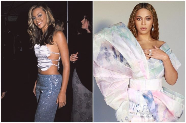 Beyoncé a principios del 2000 y ahora
