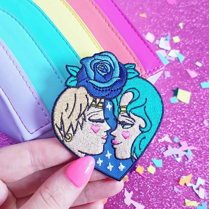 Bordado de Sailor Moon; parche de Sailor Urano y Neptuno