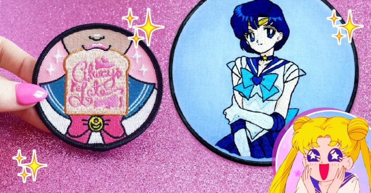 26 Creativos bordados de Sailor Moon que querrás colgar en tu casa