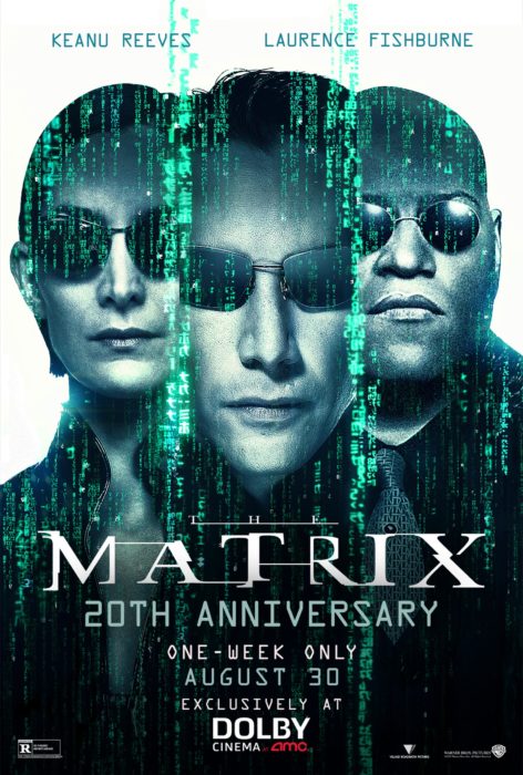 nuevo cartel de 'The Matrix' para conmemorar el 20 aniversario de su estreno