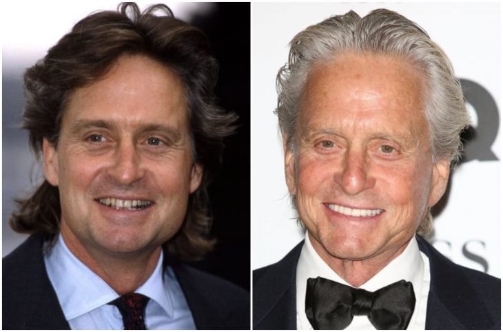 Michael Douglas antes y después de arreglar su dentadura