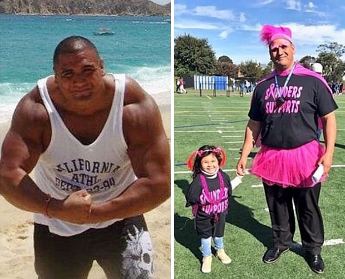 Hombre antes y después de tener una hija 