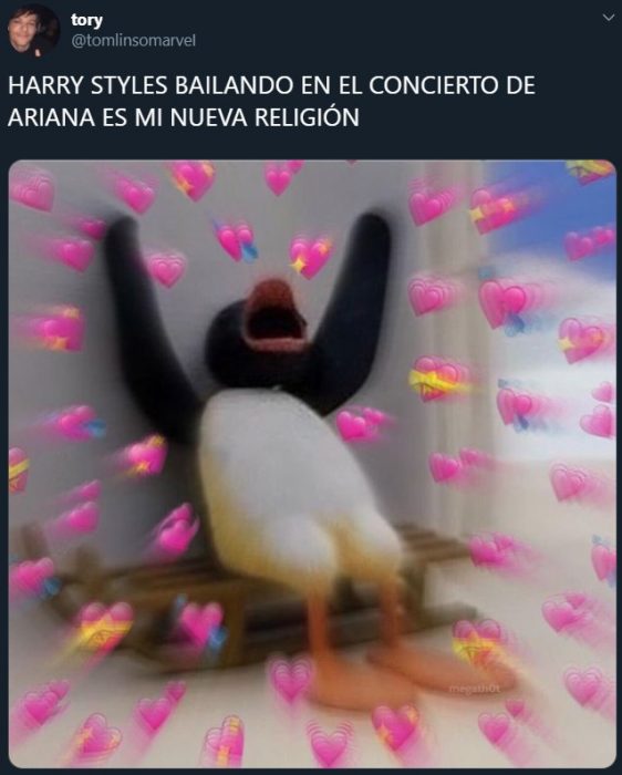 Memes de Harry Styles bailando en el concierto de Ariana Grande