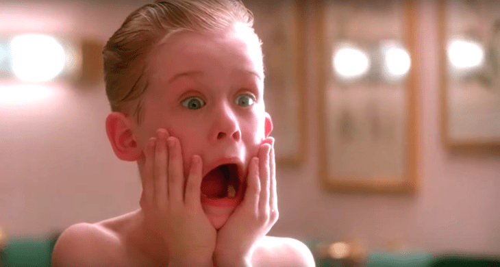 Escena de la película Home Alone 