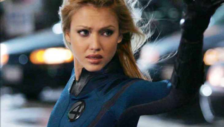 Jessica Alba en una escena de Fantastic Four como Storm