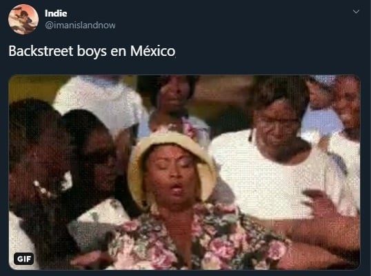 Tuit sobre el regreso de los Backstreet Boys a México