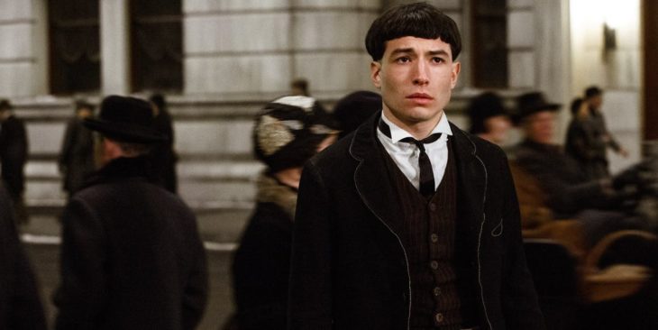 Credence, Ezra Miller, escena Animales fantásticos dónde encontrarlos