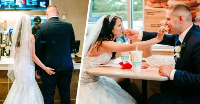 Novia cumple su sueño de tener una primera cena con su esposo en McDonald’s