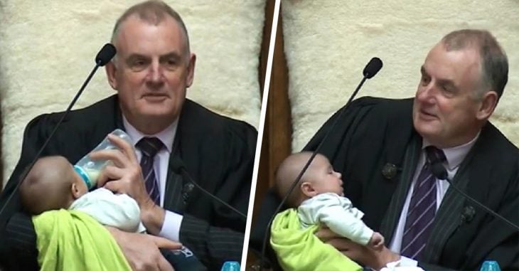 Presidente del parlamento de Nueva Zelanda cuida al bebé de un diputado