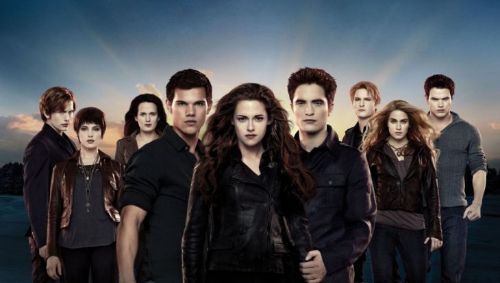 Promocional de Crepúsculo con todos los personajes