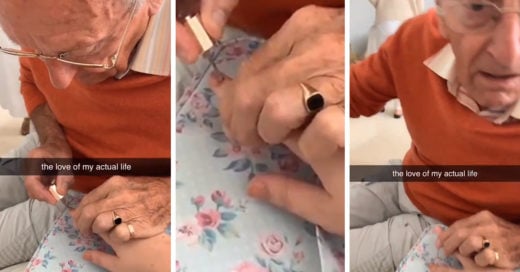 Abuelito pinta las uñas de su nieta hospitalizada y se vuelve viral